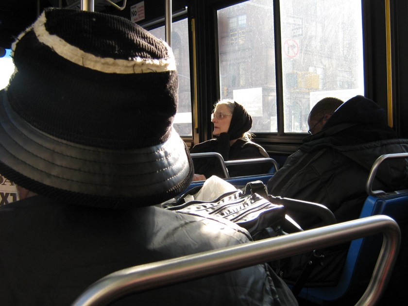dans le bus de New-York