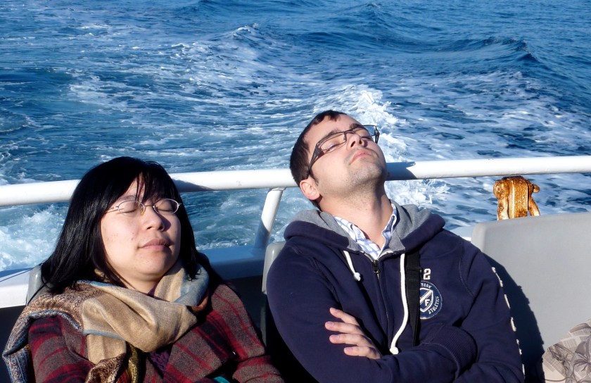 endormis sur un bateau