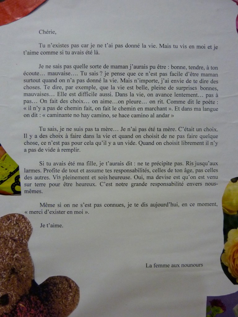 Lettre à mon inconnue