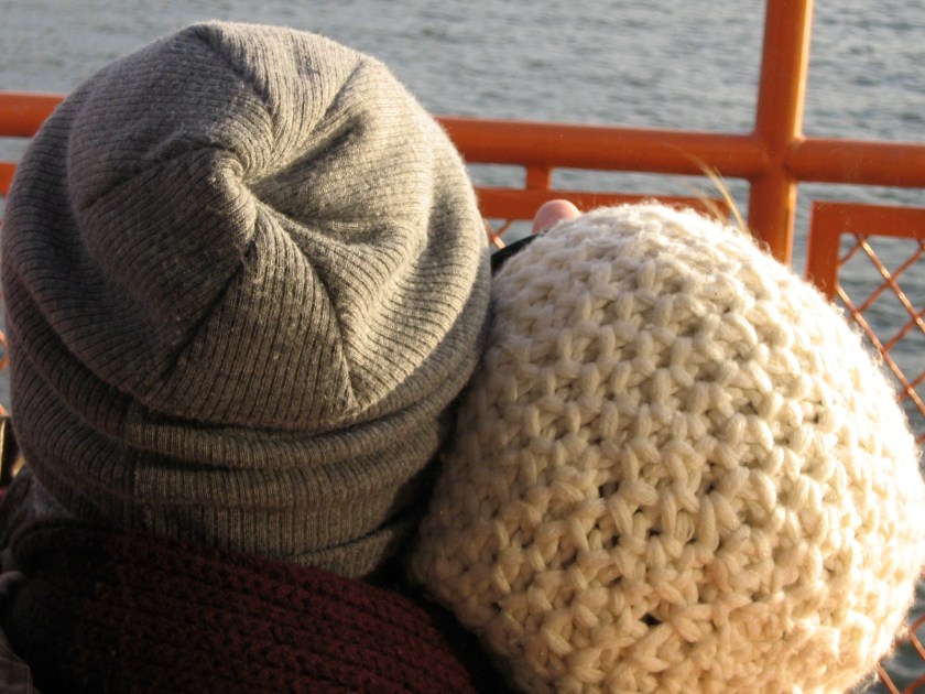 Sur le bateau vers Ellis Island