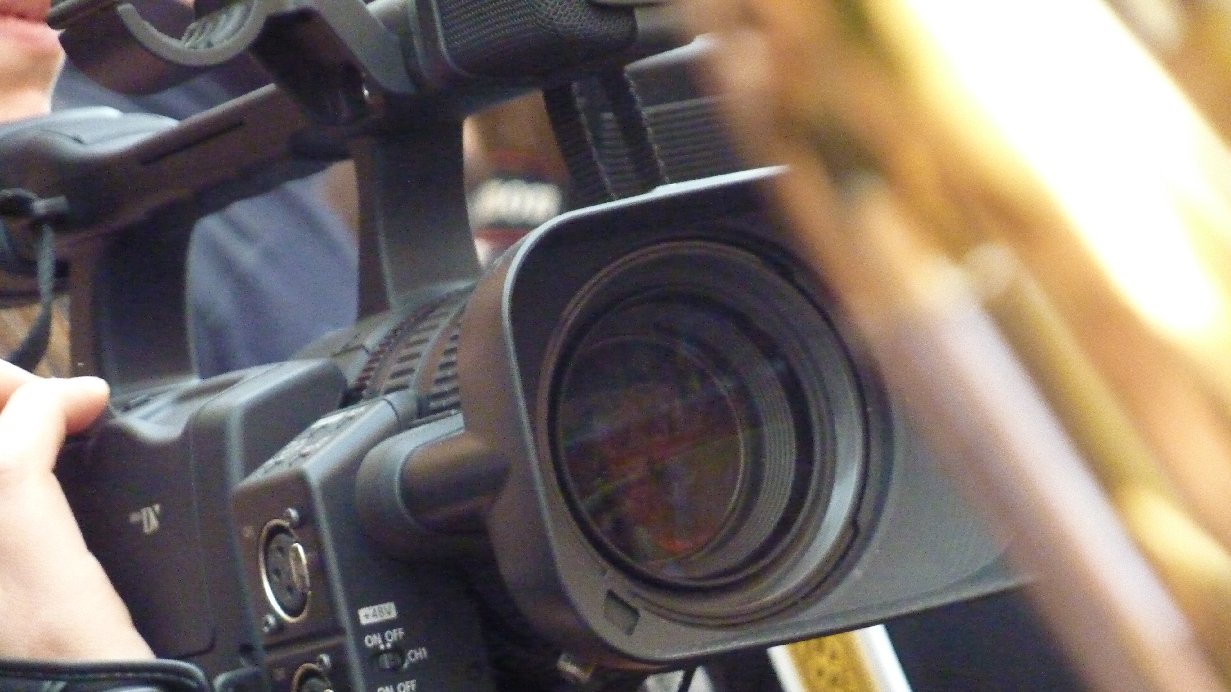 caméra vidéo en tournage